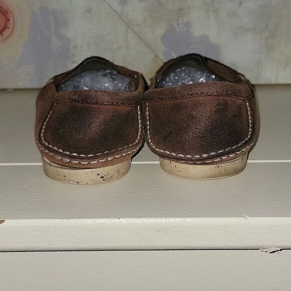 Frye Mason Venetian Elk Slip On Leather Loafers Mens Size 10 - Picture 3 of 10